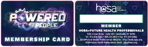 2024-25 National HOSA Membership Card 