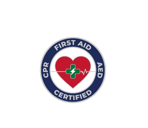 Certified CPR First Aid AED Pin