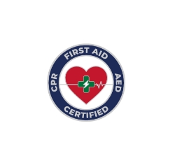 Certified CPR First Aid AED Pin 