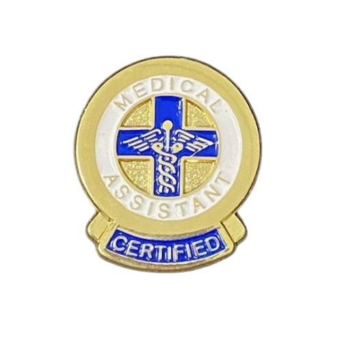 Certified Medical Assistant Gold Pin 