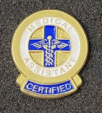 Certified Medical Assistant Gold Pin 