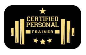 Certified Personal Trainer Gold Pin 