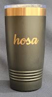 HOSA 20 oz Stainless Tumbler - Double Wall tumbler, personalized, gift, custom, stainless steel, double wall