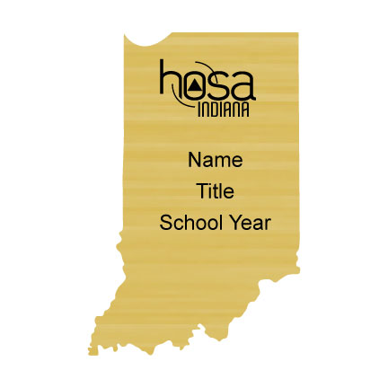 Indiania HOSA Name Badge 