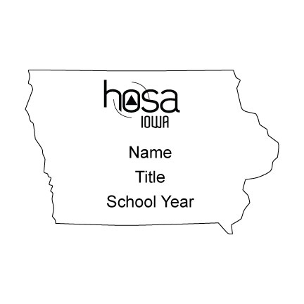 Iowa HOSA Name Badge 