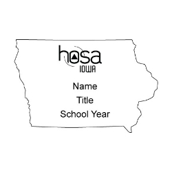 Iowa HOSA Name Badge 