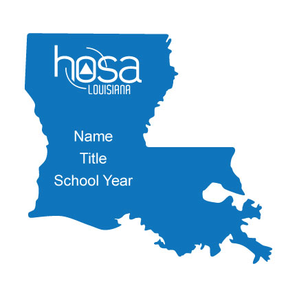 Louisiana HOSA Name Badge 