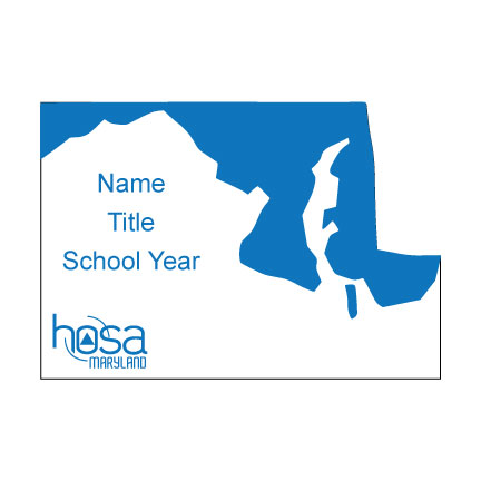 Maryland HOSA Name Badge - HSA-NB7003-MD