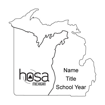 Michigan HOSA Name Badge 