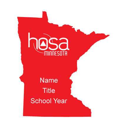 Minnesota HOSA Officer Name Badge 
