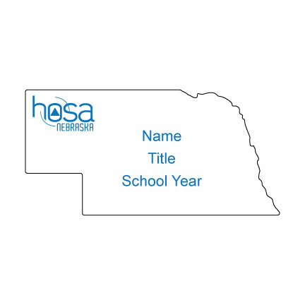 Nebraska HOSA Name Badge 