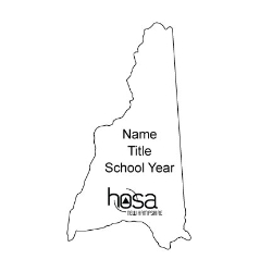 New Hampshire HOSA Name Badge 
