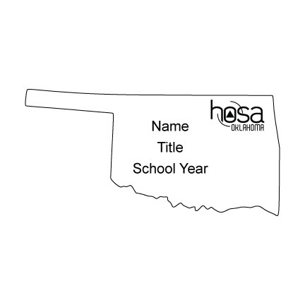 Oklahoma HOSA Name Badge 