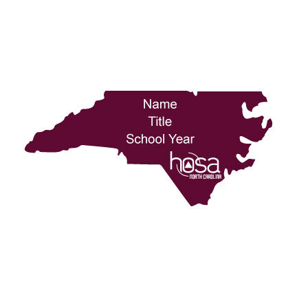 North Carolina HOSA Name Badge - HSA-NB7003-NC