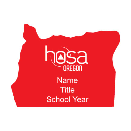 Oregon HOSA Name Badge  