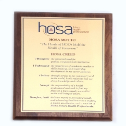 Plaque - HOSA Creed 
