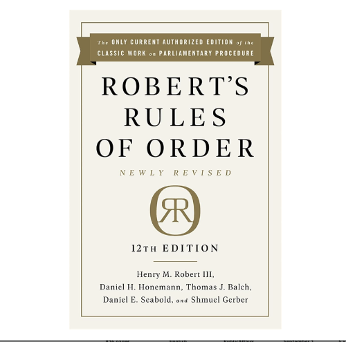 Roberts Rule of Order 