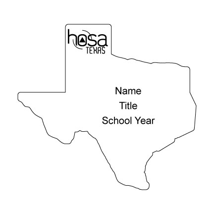 Texas HOSA Name Badge 