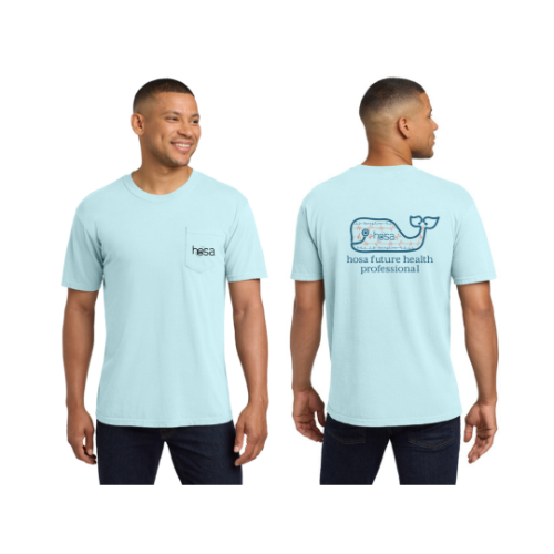 Trendy Pocket Tee Blue 