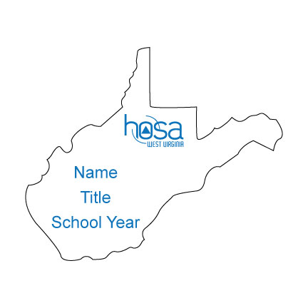 West Virginia HOSA Name Badge  