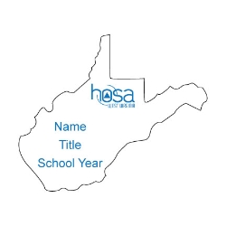 West Virginia HOSA Name Badge  